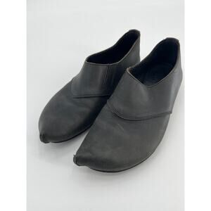 Walk Handmade Shoes Black Leather Pointy Toe Sz 39 Elf Avant Garde